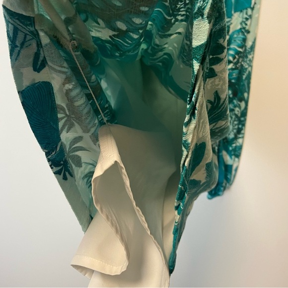 ⚪️ Guess tropical print long sleeve twist dress mini - Picture 6 of 12